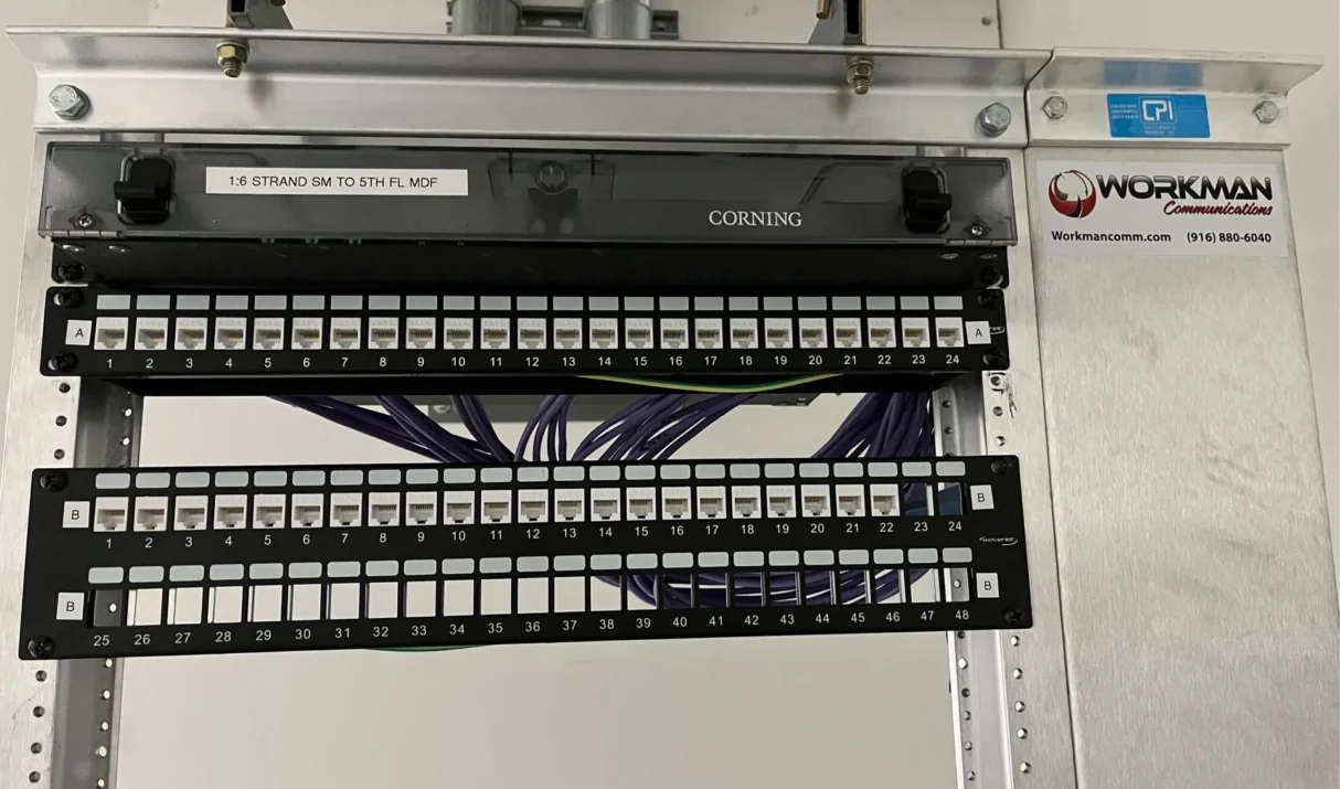 Out with the old in with the new Cat6 Cable Install at ACSA